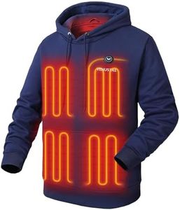 Venustas Unisex Pullover Heated Hoodie with Battery Navy