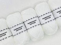 5 x 100g Dishcloth / Craft Cotton Yarn - (White)