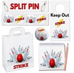 AK Giftshop Bowling Party Bags with Fillers (12 Sets)