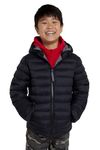 Mountain Warehouse Seasons Kids Padded Puffer Jacket - Boys & Girls Black Kids 7-8 Yrs (116-128 cm)