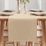 Waterproof Table Runner, Table Runners Modern, Table Runners Decorative Waterproof, Table Runners Outdoor, Waterproof Table Runners Modern for Kitchen Dining Room Party (40*140 cm, Beige)