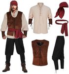 IWQBQ 5 pcs men's pirate costume se