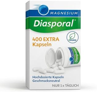 Magnesium-Diasporal 400 EXTRA Kapseln | Hochdosierte 400 mg Magnesium Kapseln | Vegan, geschmacksneutral und leicht zu schlucken | Ideal bei erhöhtem Bedarf | Glutenfrei und laktosefrei | 100 Stück