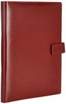 Amazon Brand - Solimo Designer Faux Leather Portfolio Binder with Ring Holder Folder Stylish Interview Document Cover