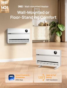 Dreo Smart Electric Wall Heater – WiFi Space Heater, Remote Control
