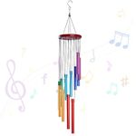 KIKISML Wind Chime, Classic Wind Chimes for Outdoor Indoor Decor Smooth Melodic Tones Chime for Garden Patio Balcony and Home - 24 Inch with 12 Tubes for Outdoor Garden Patio Decor