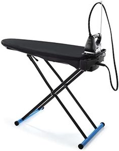 Folding Ironing Board, Suction and Blower Ironing Board with Boiler Stand, Wheels and Black Boiler (Vivo Full Steam (Ironing, Boiler and Iron))