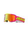 Alpinestars Vision 5 Wordmark MX Morocross Glasses Pink Fluo Yellow Mirror Lens