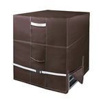 Air Jade Air Conditioner Cover for Outside Condensing Unit 26 x 26 x 32 inches, Heavy Duty Outdoor Condenser Waterproof Covers, Brown