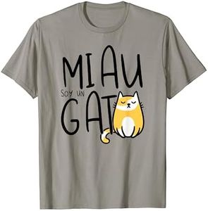 Miau soy un gato. Divertida camiseta de gatos. Niñas y niños Camiseta