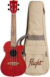 Flight Gemstone Series, 4-String Electro-Acoustic Concert Ukulele, Coral, (DUC380CEQCOR)