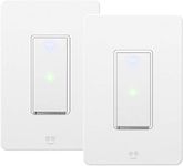 Geeni Smart 3-Way Switch Kit, White, 2-Pack – No Hub Required – Requires Neutral Wire – Smart Light Switch Compatible with Alexa, Google Assistant & Microsoft Cortana, Requires 2.4 GHz Wi-Fi