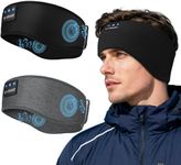 LC-dolida 2-Pack Sleep Headphones Bluetooth 5.4, Sports Bluetooth Headband Headphones Wireless with Ultra-Thin HD Stereo Speaker for Sleeping Gift Workout Yoga Travel Meditation