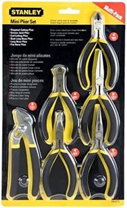 STANLEY Pliers Set, Bi-Material, Mini Set, 6-Piece (84-079)