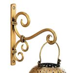 Craft Expertise Metal Plant Hanger Wall Hanging Plant Hook for Bird Feeders Planters Lanterns Wind Chimes Hanging Baskets Ornaments Lights Indoor Outdoor Balcony (Classic-1), Black