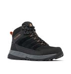Columbia Men's Strata Trail Mid Waterproof, Black/Owl, 10