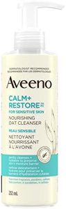 Aveeno Calm + Restore Nourishing Oat Facial Cleanser for Sensitive Skin, Gentle Gel Face Wash with Nourishing Oat & Calming Feverfew, Hypoallergenic, Fragrance- & Paraben-Free, 232mL (Packaging May Vary)
