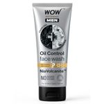 WOW Skin Science MEN CHARCOAL + NIACINAMIDE Oil-Control Face Wash | Absorbs Excess Oil & Deep Cleanses | NiaVolcanite™ Technology | No Sulphates, Parabens, or Silicones | 100ml