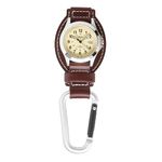 Dakota Leather Field Clip, Watch, Fob Strap, Lightweight Dress Watch, Outdoor Gifts for Men and Women, Use for Fishing, Golf and More, Clip on Watch