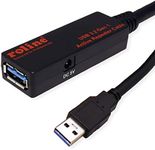 ROLINE USB 3.2 Gen 1 Active Repeater Cable Black 20m