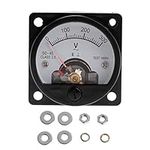 Voltmeter SO-45 0-300V Round Analog Dial Panel Meter Voltmeter Gauge Black Voltmeter Ammeter Automotive Motorcycle Powersports Digital Voltmeter Ammeter Amp Monitor Parts Gauges Coolant Gauges