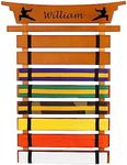 Personalized Passion Display Karate Belt Rack Perfect Sized Martial Arts Hanging Holder for 8 Belts Customized Name Display Rack for Adults and Kids