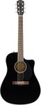 Fender Acoustic Guitar with Cutaway Electronics CD60SCE Black 970113006