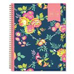 Day Designer for Blue Sky 2024 Weekly and Monthly Planner, 8.5" x 11", Clear Pocket Cover, Wirebound, Peyton Navy (103617-24)