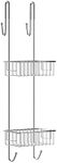 Bamodi Shower Caddy Hanging Stainless Steel |Rustproof 2-Tier Shower Shelf | No Drilling Required | Hangable Bathroom Shower Baskets with 2 Towel Hooks (27.5'' x 8.3'' x 7.3'') Hook Size: 0.78 Inches