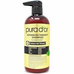 PURA D'OR Advanced Therapy Shampoo Reduces Hair Thinning and Increase Volume, Made with Premium Organic Argan Oil & Aloe Vera, 16 Fluid Ounce