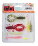 Berkley URBN All Lures Kit, Pack of 8 Soft Baits Curated by Berkley's Street Fishing Team, Ideal for Catching Perch, Pike and Zander, Try Different Tactics Easily With One Kit