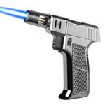 Butane Torch, Laicengo Kitchen Torch Lighter, Cooking Refillable Torch with Adjustable Flame and Safety Lock, Blow Torch for DIY Creme Brulee, Baking, Desserts, Cooking Food, BBQ (Fuel Not Included)