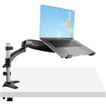 StarTech.com Desk Mount Laptop Arm - Articulating Arm for Laptop or Single 34" (17.6lb/8kg) Monitor - VESA Mount Laptop Tray Bracket - Ergonomic Adjustable Notebook Stand - Desk-Clamp (ARMUNONB1)