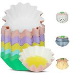 50pcs Wax Melt Warmer Liners Reusable Scented Wax Melt Cups Leakproof Candle Wax Warmer Liner Tray Dish for Electric Wax Warmer Burner, Plug in Warmer, Candle Warmer Plate-Multicolor