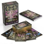 Calmoura Tridevia Tarot Cards with Guidebook: 78-Card Tarot Deck Set and a Booklet with Affirmations in a Luxury Box - Get Empowering Tarot Reading with Unique Designs