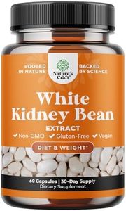 White Kidney Bean Energy Booster - White Kidney Bean Extract Pill and Natural Vegetarian Supplements - Natural Energy Pills and White Bean Extract Supplements