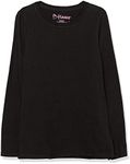 Hanes Big Girls' ComfortSoft Long Sleeve Tee, Black, S