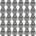 AIRTAK 1-Inch Liquid Tight Connector Flexible Conduit Connector, Electrical Conduit Fittings 1" Dia,FNMC-B UL Listed,for Indoor and Outdoor Electrical Conduit Links(1"-30PCS)