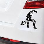 KREEPO Iron Man Window Hood Bumper Decals Stickers for Car Vans Bike Vinyl Stickers Pack of 2 (11.5x11.5CM) Waterproof Self-Adhesive Black