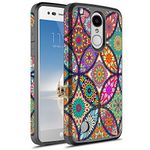 Rosebono Hybird Graphic Case for LG Zone 4 / LG Aristo 2 / LG Rebel 3 LTE/LG Rebel 2 LTE/LG Tribute Dynasty/LG Aristo/LG Phoenix 3 / LG K8 (2017) / LG Fortune/LG Risio 2 (Colorful Mandala)