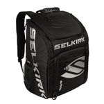 Selkirk 2023 Tour Backpack | Large Pickleball Bag | Made Using +V9 Polyfiber Material | Holds Pickleball Paddles, Tennis, Badminton & Squash Racquets, Balls and Other Accessories | Black |