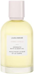 Laura Mercier Aromatic Bath & Body Oil, 48HR Hydration, Smooths, Softens and Brightens Skin, Luxurious, Ambre Vanille