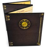 Stratagem The Master's Tome 4-Panel Customizable GM Screen with Free Inserts – Dry Erase, Dungeon & Game Master Accessory for Tabletop RPG Campaigns| Black