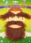 HENBRANDT Ginger Beard and Eyebrow 4-Piece Set Stick On Beard and False Moustache Novelty Scottish Highlander Halloween Fancy Dress Costume Accessory for Men and Women