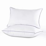 JOLLYVOGUE Pillows Queen Size Set of 2, Bed Pillows Set of 2, Cooling and Supportive Pillows with Super Soft Down Alternative Fill, Luxury Fluffy Hotel Quality for Side, Back, and Stomach Sleepers