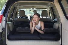 Adirigo Portable SUV Air Mattress - Ultra-Comfortable Flocked Car Inflatable Mattress with Two Pillows Upgraded and Bolded Air Column Suitable for Indoor&Outdoor Activities|Travelling|Camping