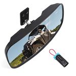 KEMIMOTO UTV Rear View Mirror Compatible with Polaris Ranger 500 570 900 XP 1000 XP/Crew 2017-2025 with Factory Drop Down Mounting Tab, UTV Panoramic Rear View Mirror OEM #2879969