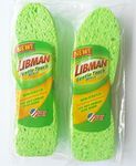 Cleaning Sponge Non-Scratch Libman Gentle-Touch Refills 2 -2-Packs (4 total sponges) Made in USA