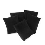 Small Bracelet Watch Pillow Bangle Cushions for Jewelry Displays, 4x3 inch (Black-Velvet, 6)