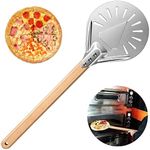 7"Pizza Shovel Pizza Turning Peel,Aluminum Pizza Paddle with Detachable Long Wooden Handle,Professional Pizza Server Cake Spatula Pans Pizza Stone Oven Gril Baking Tool for Homemade Pizzas, Pastries